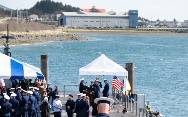 Coast Guard Cutter Earl Cunningham crew conducts change of command
