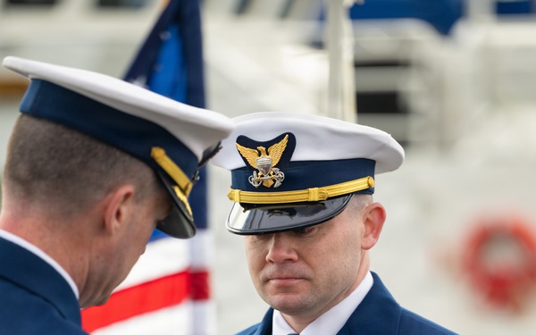 Coast Guard Cutter Earl Cunningham crew conducts change of command