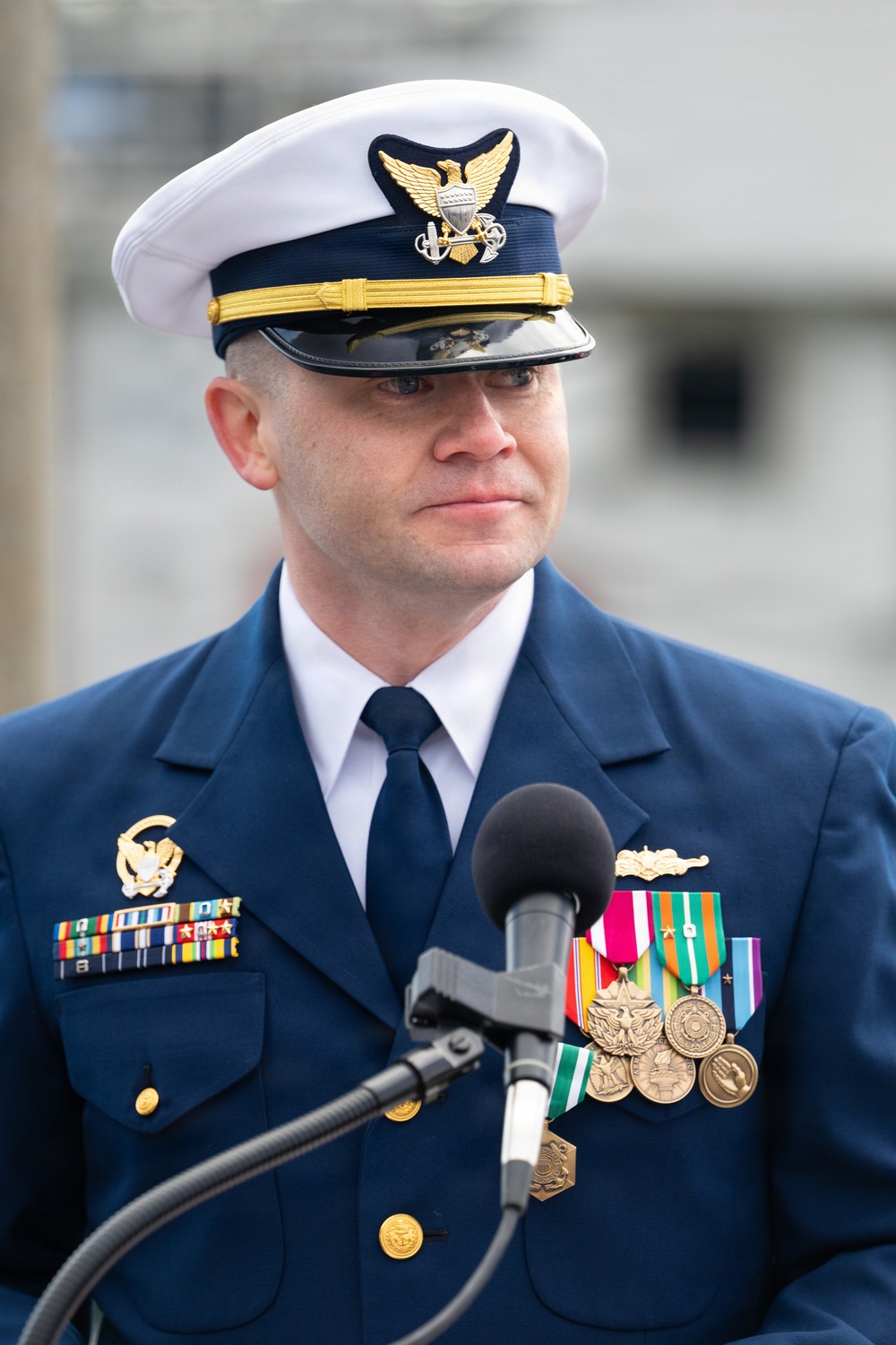 Coast Guard Cutter Earl Cunningham crew conducts change of command
