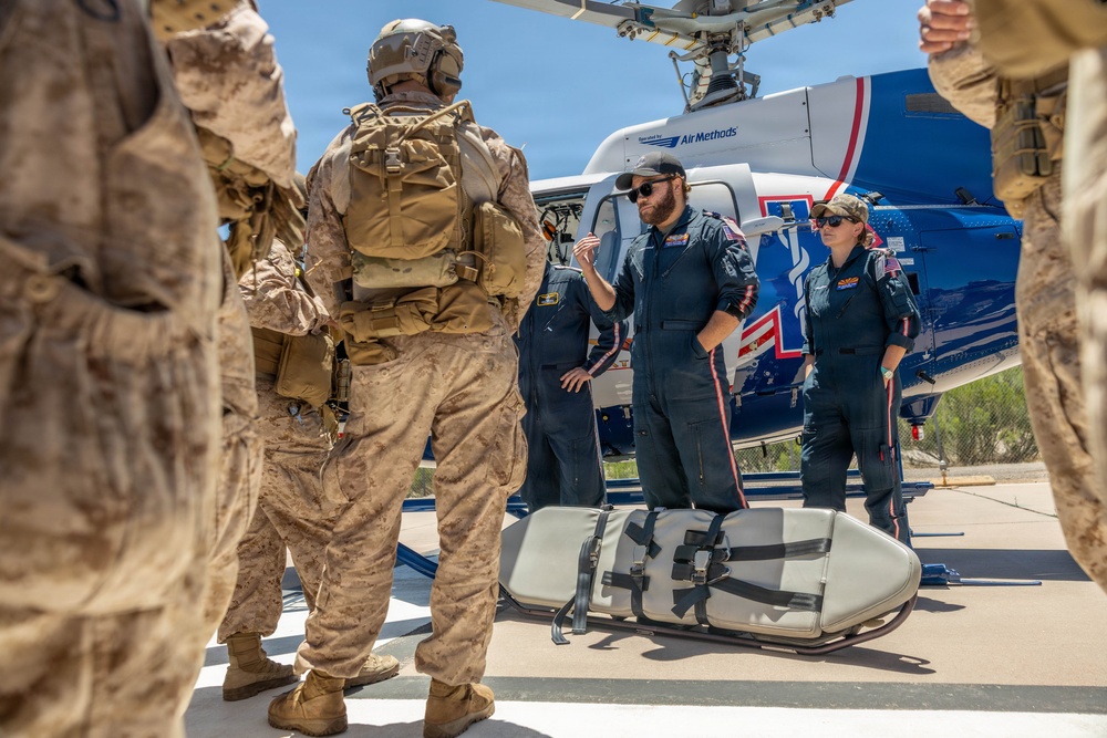 JTF-SB service members train on medevac procedures in Nogales