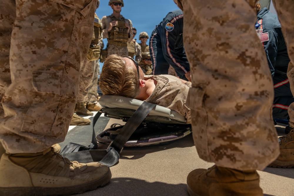 JTF-SB service members train on medevac procedures in Nogales