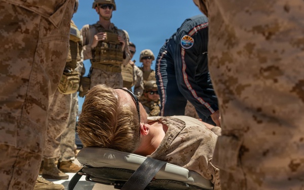 JTF-SB service members train on medevac procedures in Nogales