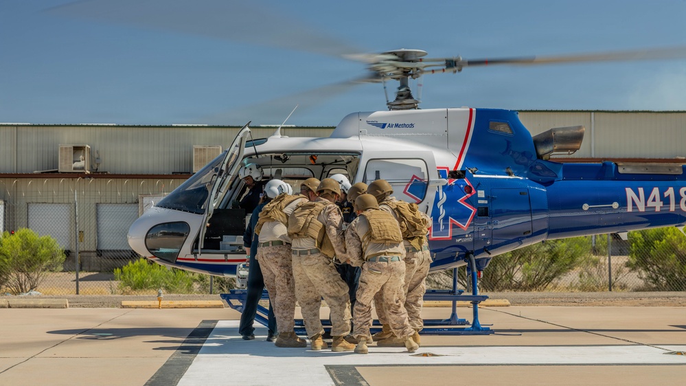JTF-SB service members train on medevac procedures in Nogales