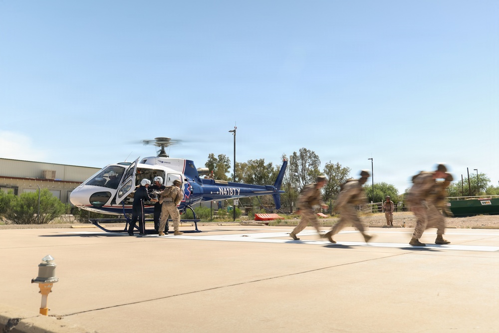 JTF-SB service members train on medevac procedures