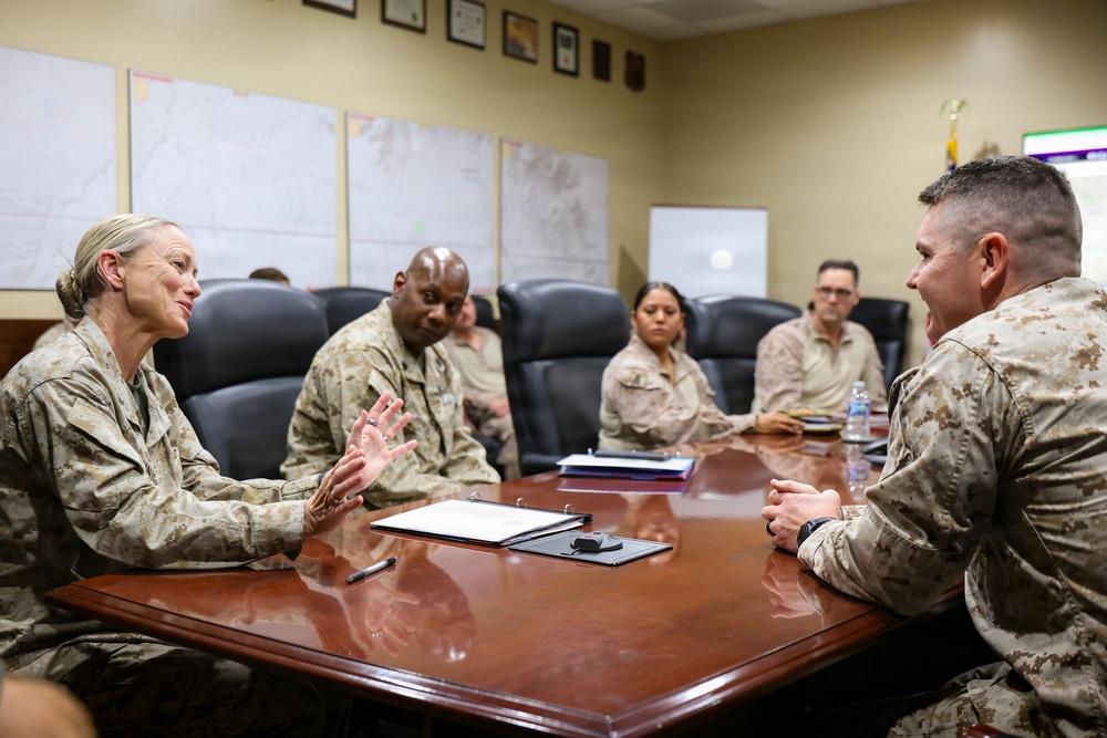 2nd Marine Logistics Group Commanding General visits JTF-SB Marines