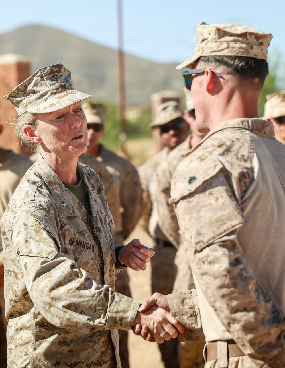 2nd Marine Logistics Group Commanding General visits JTF-SB Marines