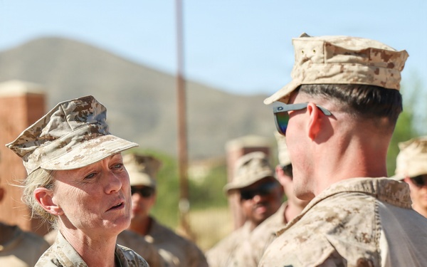 2nd Marine Logistics Group Commanding General visits JTF-SB Marines