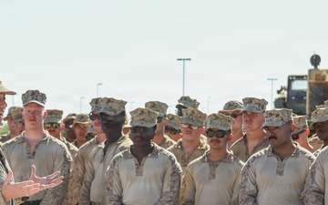 2nd Marine Logistics Group Commanding General visits JTF-SB Marines