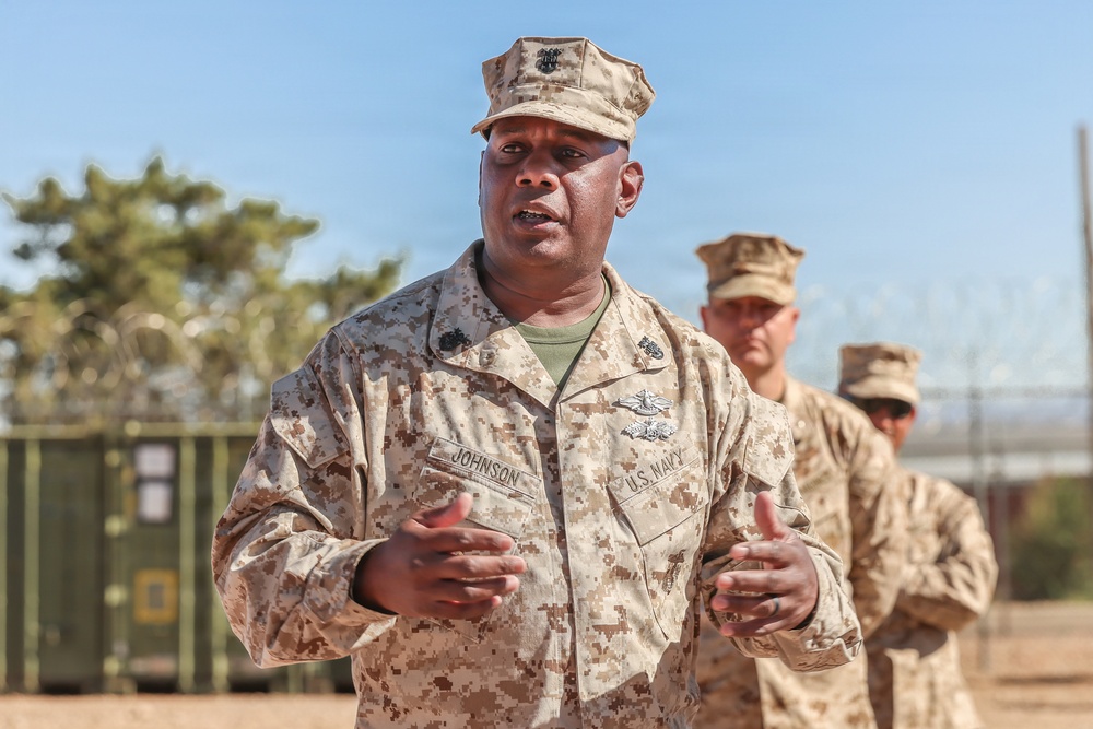 2nd Marine Logistics Group Commanding General visits JTF-SB Marines