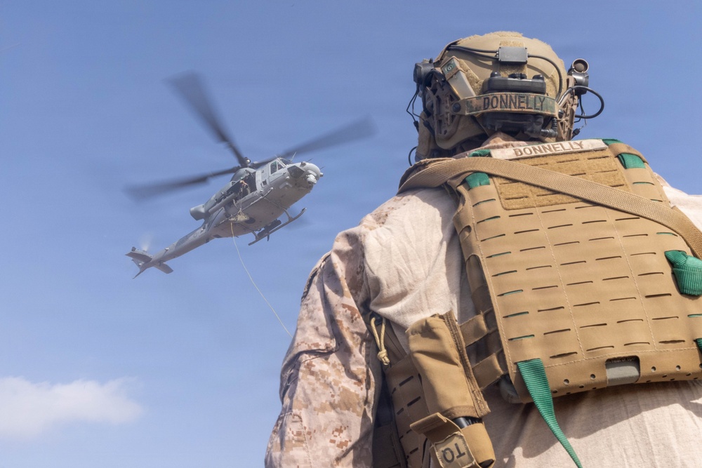 U.S. Marines with 2nd Bn., 5th Marines, conduct EOTG TRAP course