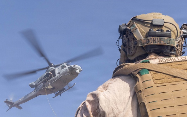 U.S. Marines with 2nd Bn., 5th Marines, conduct EOTG TRAP course