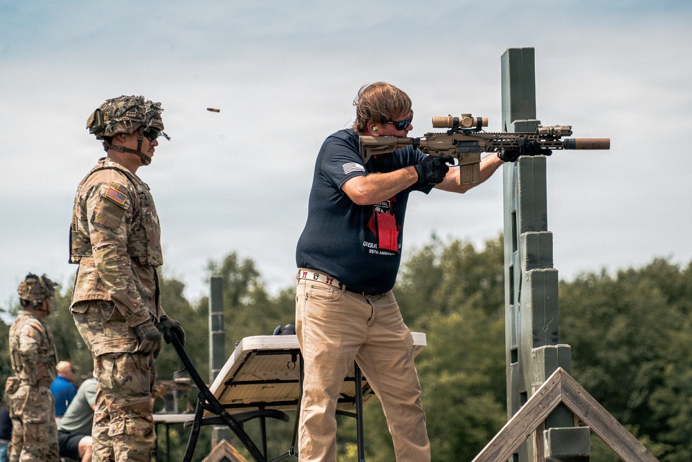 Soldiers, veterans conduct stress shoot during Week of the Eagles