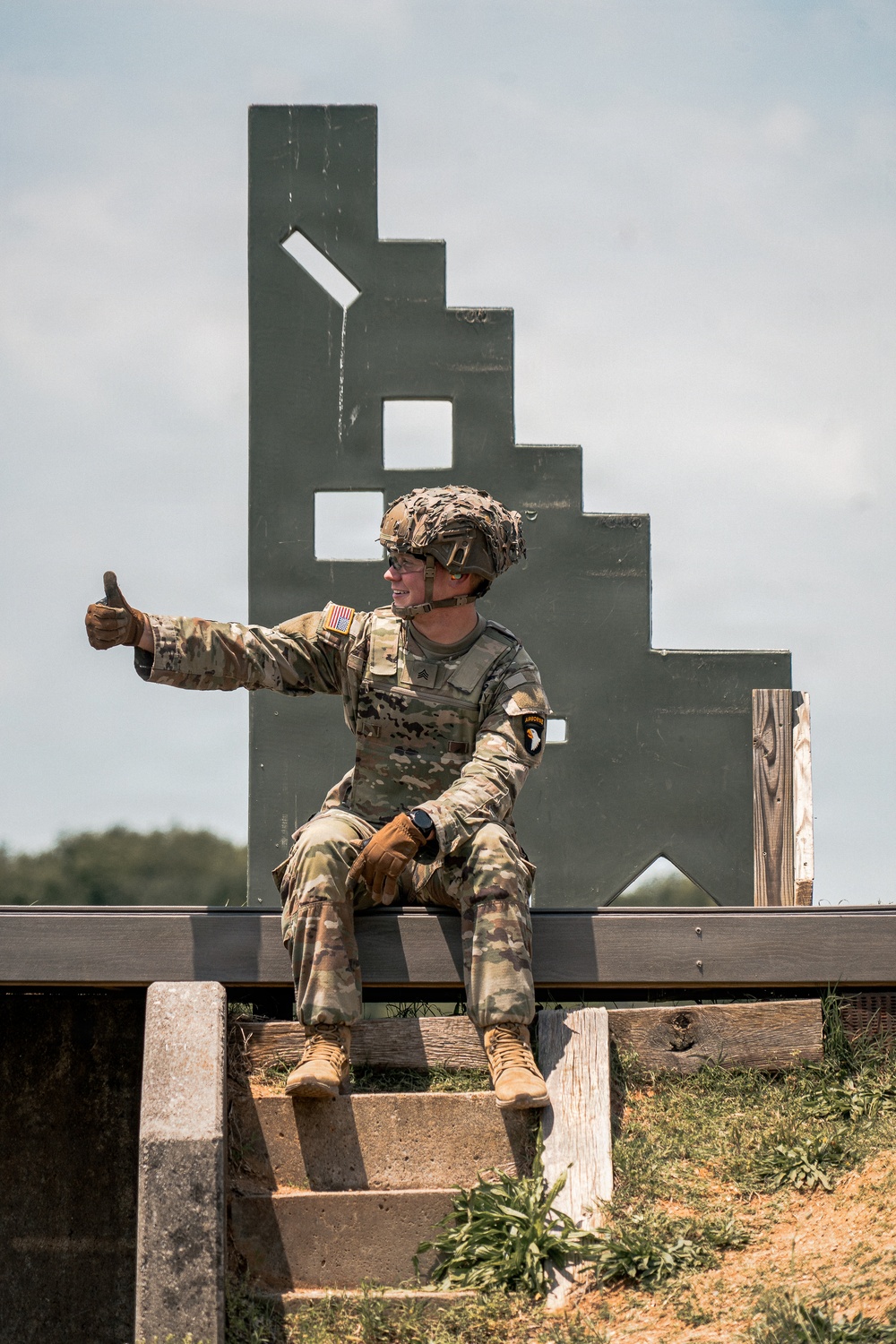 Soldiers, veterans conduct stress shoot during Week of the Eagles
