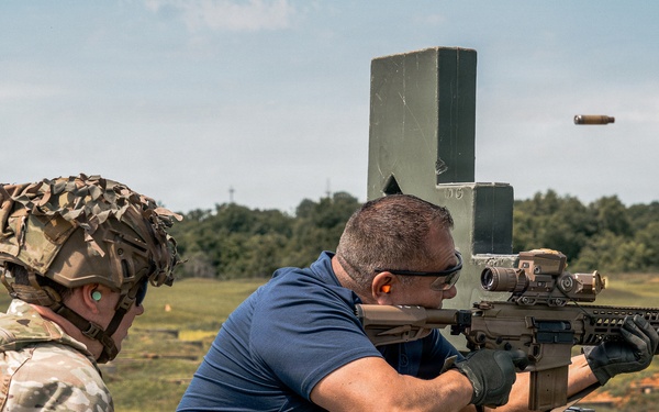 Soldiers, veterans conduct stress shoot during Week of the Eagles