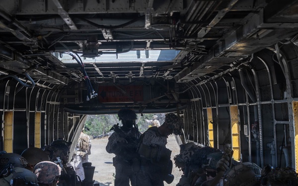 U.S. Marines with 2nd Bn., 5th Marines, conduct EOTG TRAP course