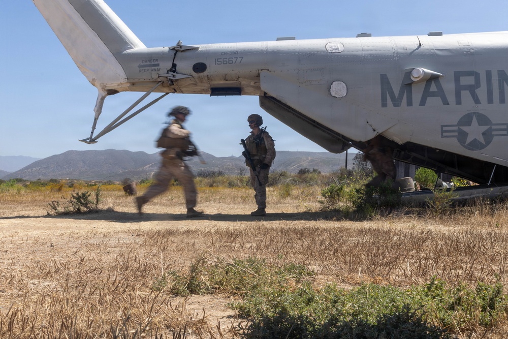 U.S. Marines with 2nd Bn., 5th Marines, conduct EOTG TRAP course