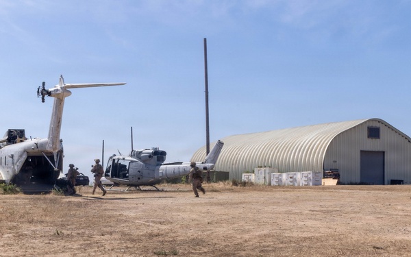 U.S. Marines with 2nd Bn., 5th Marines, conduct EOTG TRAP course