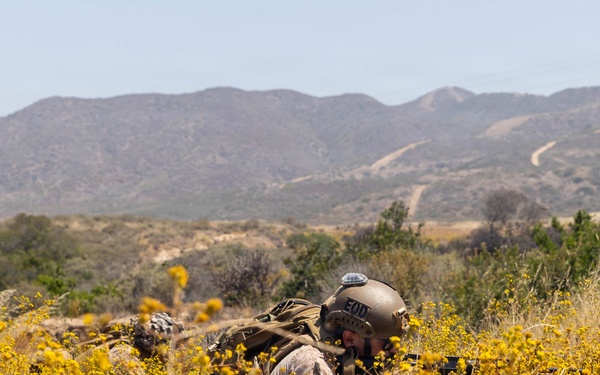 U.S. Marines with 2nd Bn., 5th Marines, conduct EOTG TRAP course