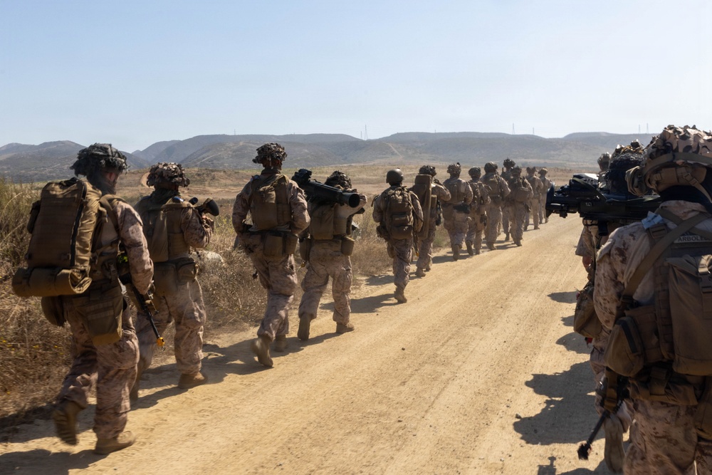 U.S. Marines with 2nd Bn., 5th Marines, conduct EOTG TRAP course