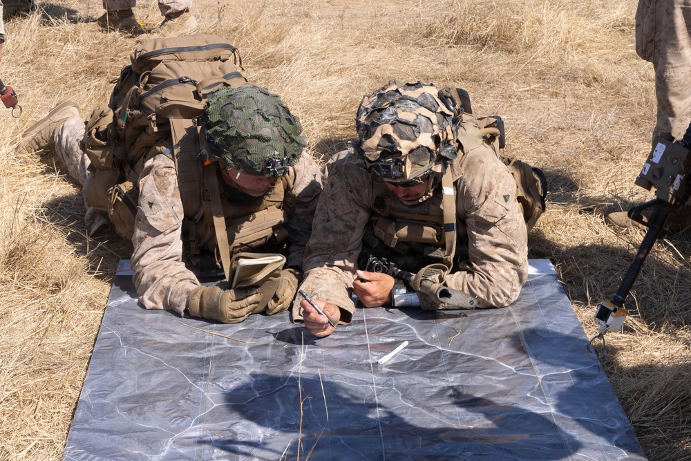 U.S. Marines with 2nd Bn., 5th Marines, conduct EOTG TRAP course