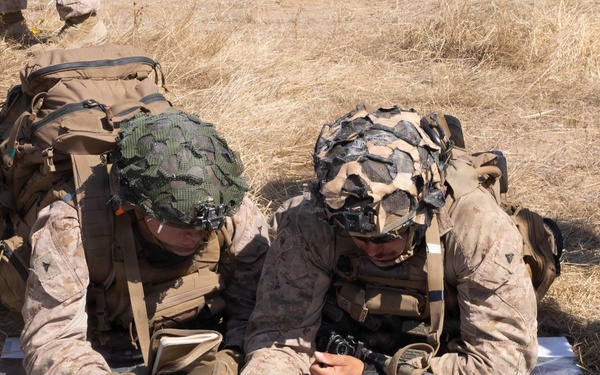 U.S. Marines with 2nd Bn., 5th Marines, conduct EOTG TRAP course