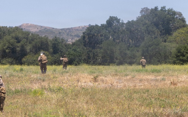 U.S. Marines with 2nd Bn., 5th Marines, conduct EOTG TRAP course