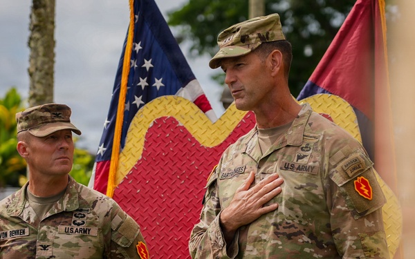 Col. Daniel J. Von Benken, 25th ID Artillery Commander, Change of Responsibility