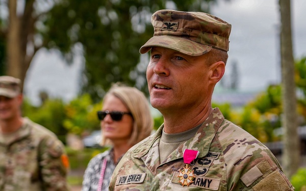Col. Daniel J. Von Benken, 25th ID Artillery Commander, Change of Responsibility