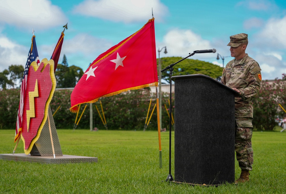 Col. Daniel J. Von Benken, 25th ID Artillery Commander, Change of Responsibility