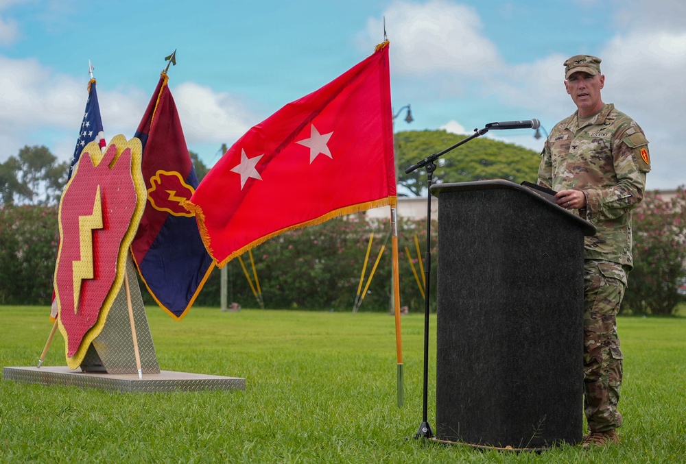 Col. Daniel J. Von Benken, 25th ID Artillery Commander, Change of Responsibility