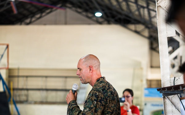 U.S. Marines and Philippine service members participate in Basketball Friendship Games