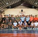 U.S. Marines and Philippine service members participate in Basketball Friendship Games