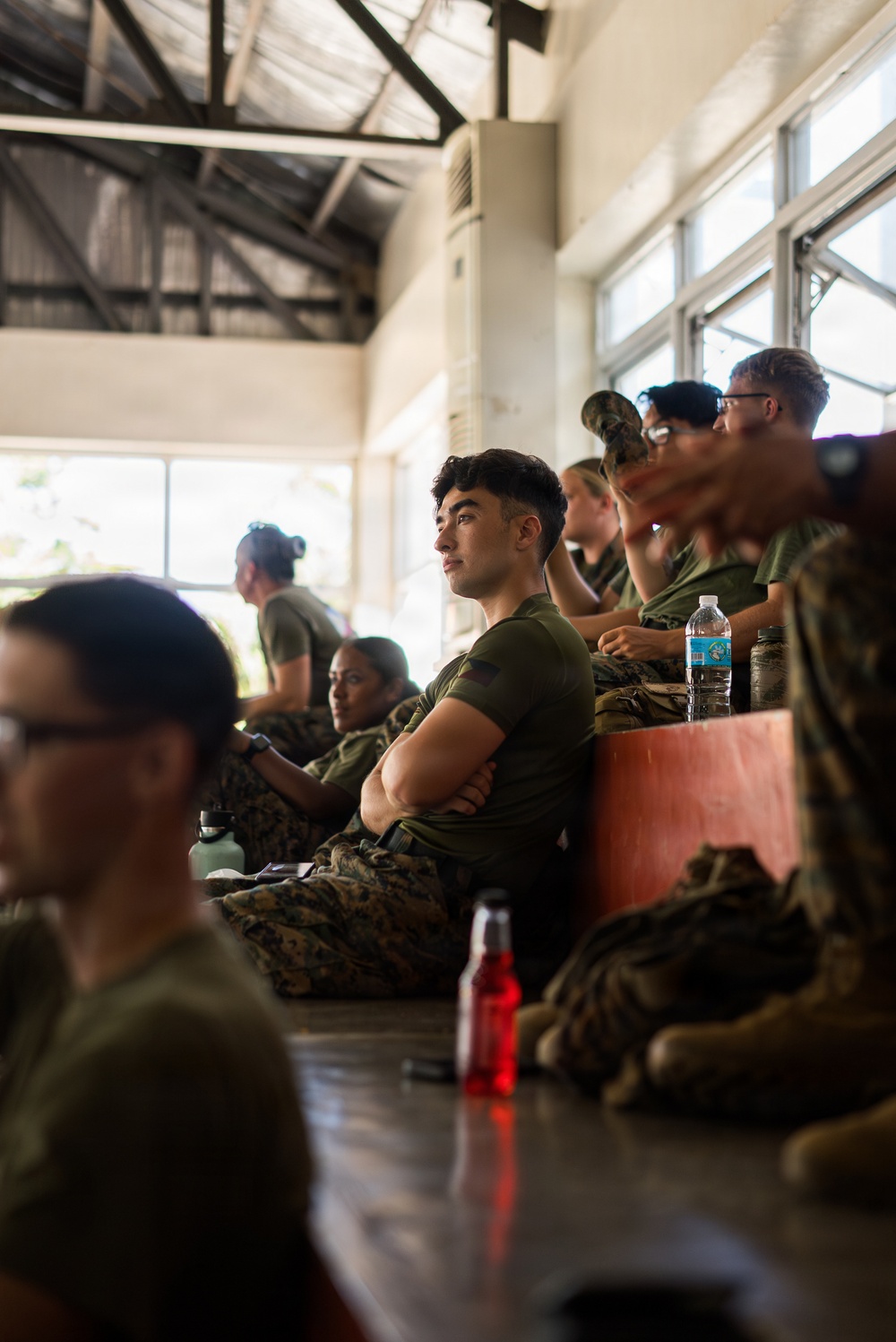 U.S. Marines and Philippine service members participate in Basketball Friendship Games