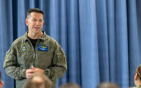 Force Master Chief Dustin Kuers visits Naval Air Facility Misawa