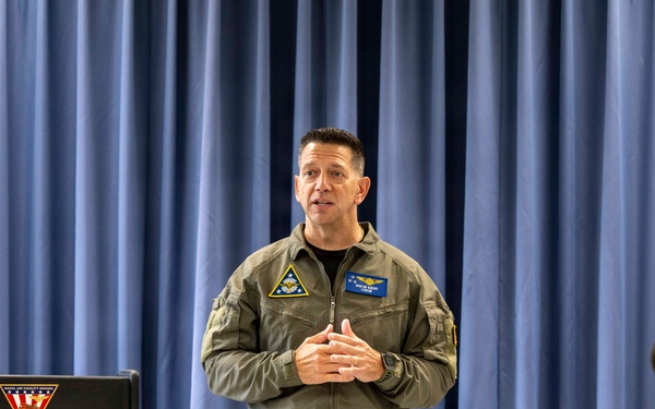 Force Master Chief Dustin Kuers visits Misawa Air Base