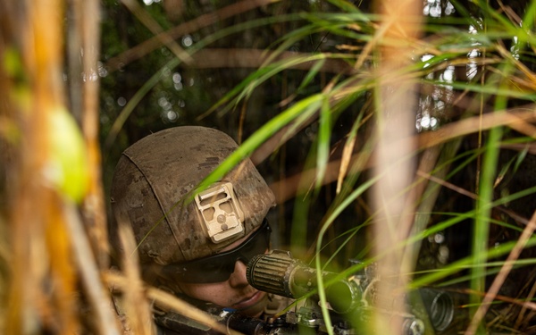 U.S. Marines with 12th LCT Participate in Survival Training at Jungle Warfare Training Center
