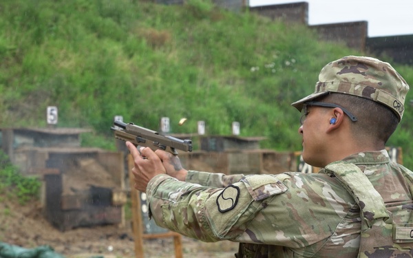 Soldiers conduct weapons qualification at Camp Carroll
