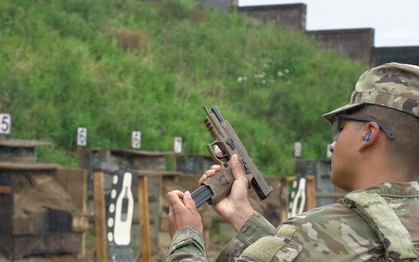 Soldiers conduct weapons qualification at Camp Carroll