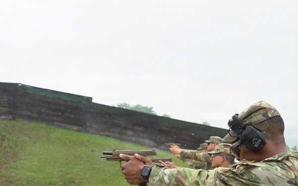 Soldiers conduct weapons qualification at Camp Carroll