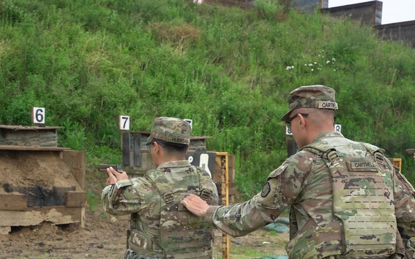 Soldiers conduct weapons qualification at Camp Carroll