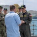 Rear Adm. Michael Van Poots, Deputy Commander, Submarine Forces, visits USS Frank Cable (AS 40)