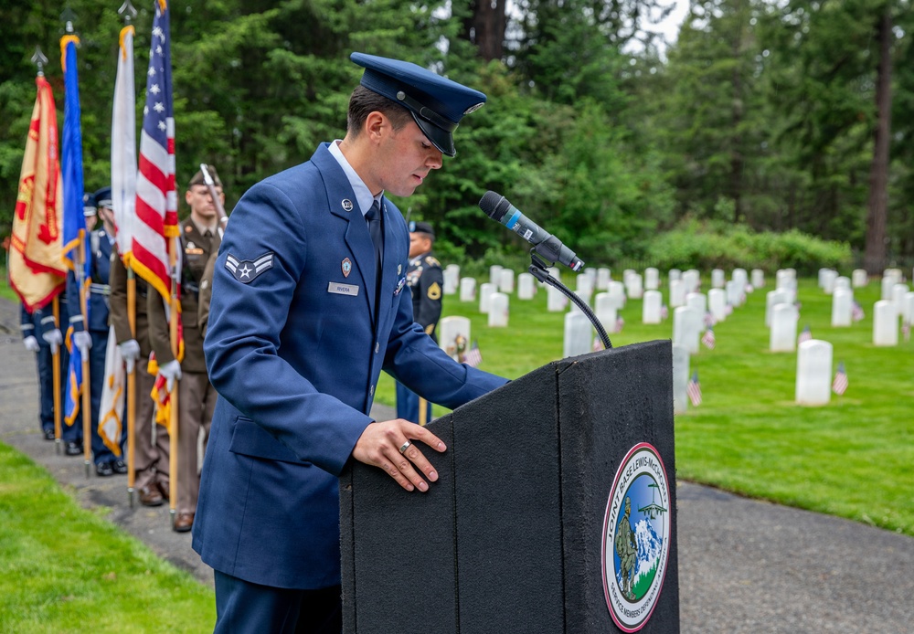 Joint Base Lewis-McChord's Memorial Day Ceremony
