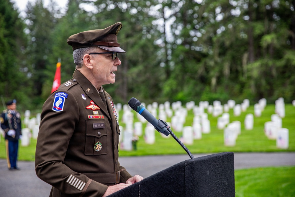 Joint Base Lewis-McChord's Memorial Day Ceremony