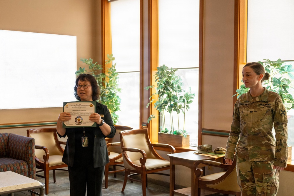 USAG Humphreys Army Lodging of the Year