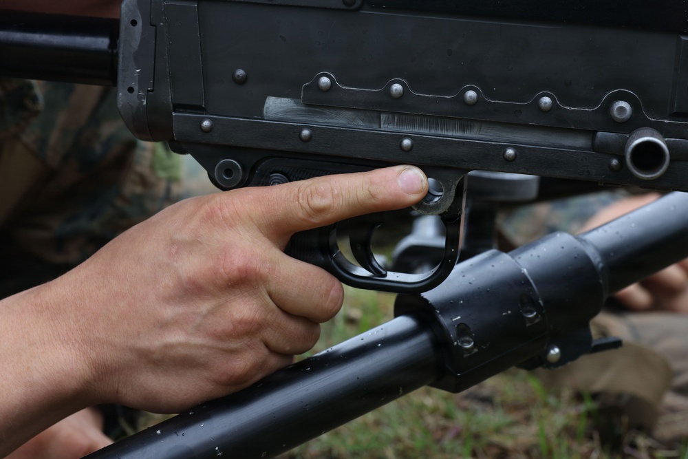 Marines with 2/8 Conduct Machine Gun Live Fire Range