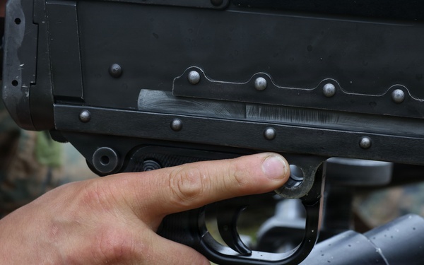 Marines with 2/8 Conduct Machine Gun Live Fire Range