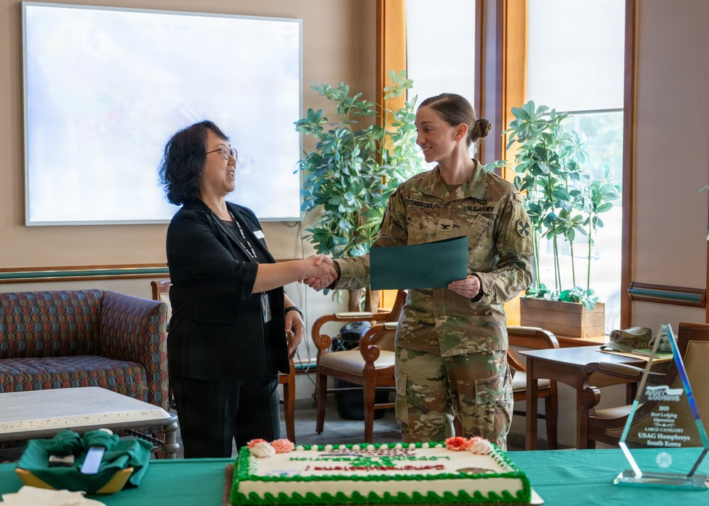 USAG Humphreys Army Lodging of the Year