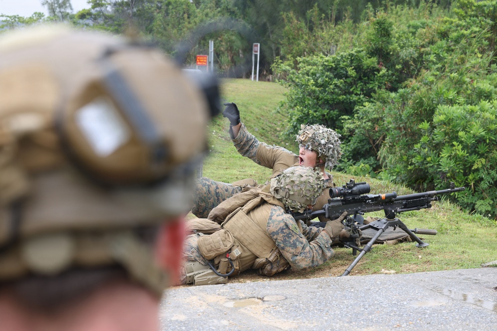 Marines with 2/8 Conduct Machine Gun Live Fire Range