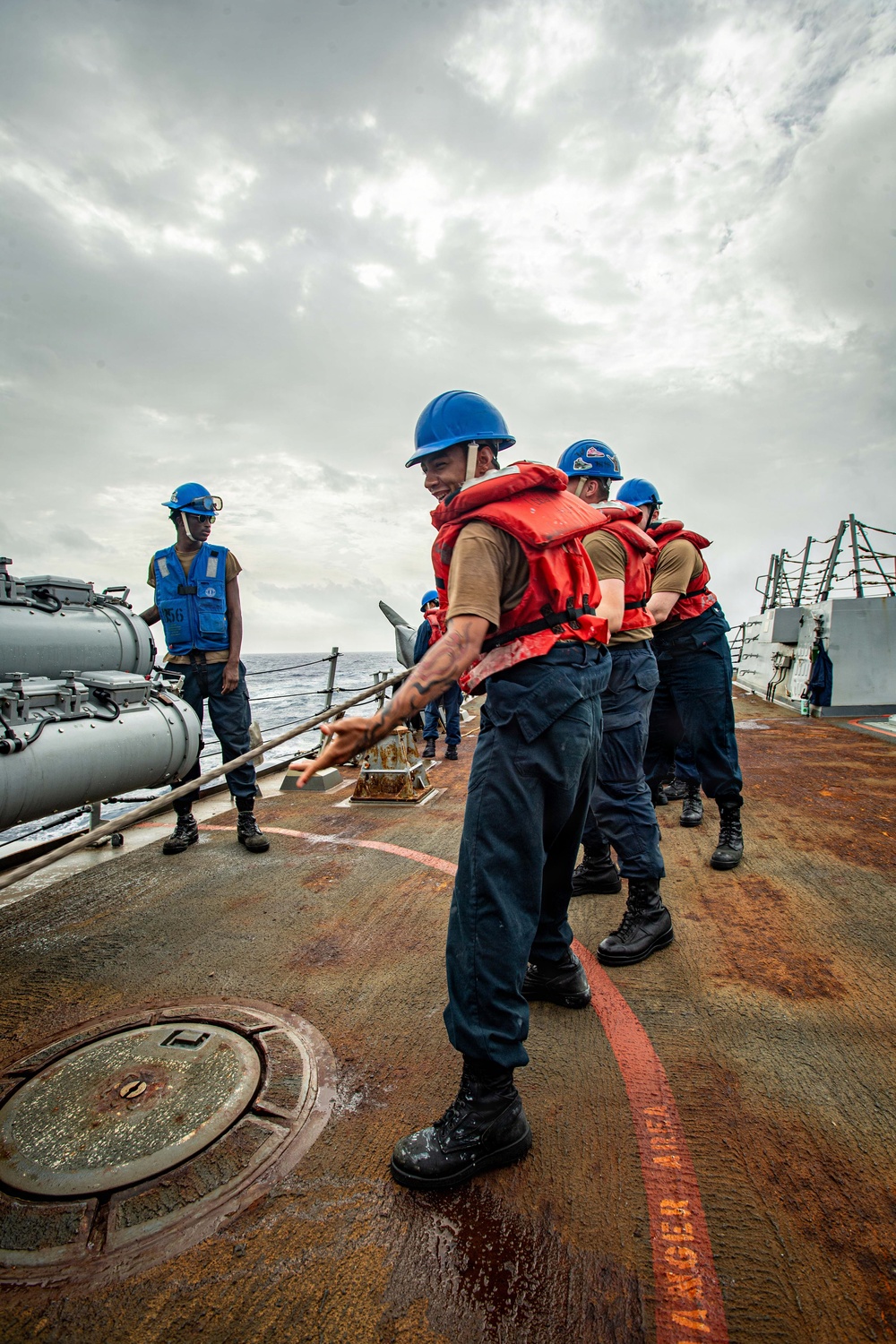 USS Gridley Conducts Replenshment-at-Sea with USNS Patuxent