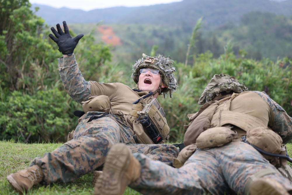 Marines with 2/8 Conduct Machine Gun Live Fire Range